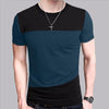 Round neck short sleeve t-shirt color matching Angelwarriorfitness.com