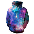 Printed starry sky hoodie size hoodie Angelwarriorfitness.com