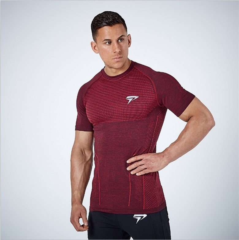 Muscle new men's cotton sports T-shirt Angelwarriorfitness.com