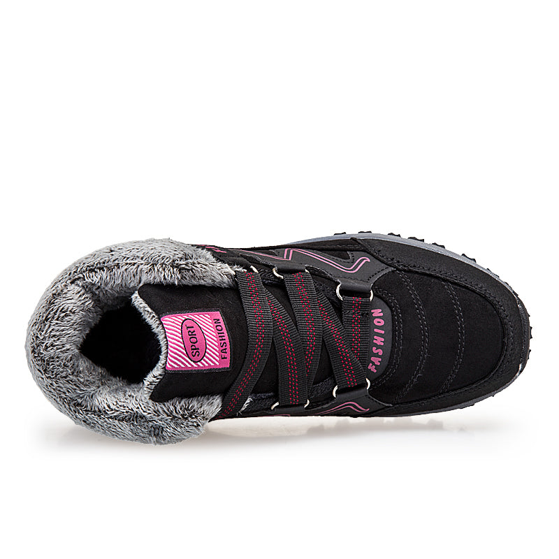 Outdoor Snow Plus Velvet Warm Women's Cotton Shoes Angelwarriorfitness.com