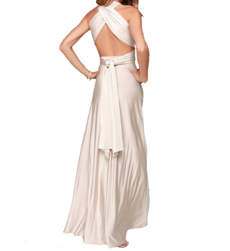 Women Bandage Convertible Boho Maxi Dress Angelwarriorfitness.com