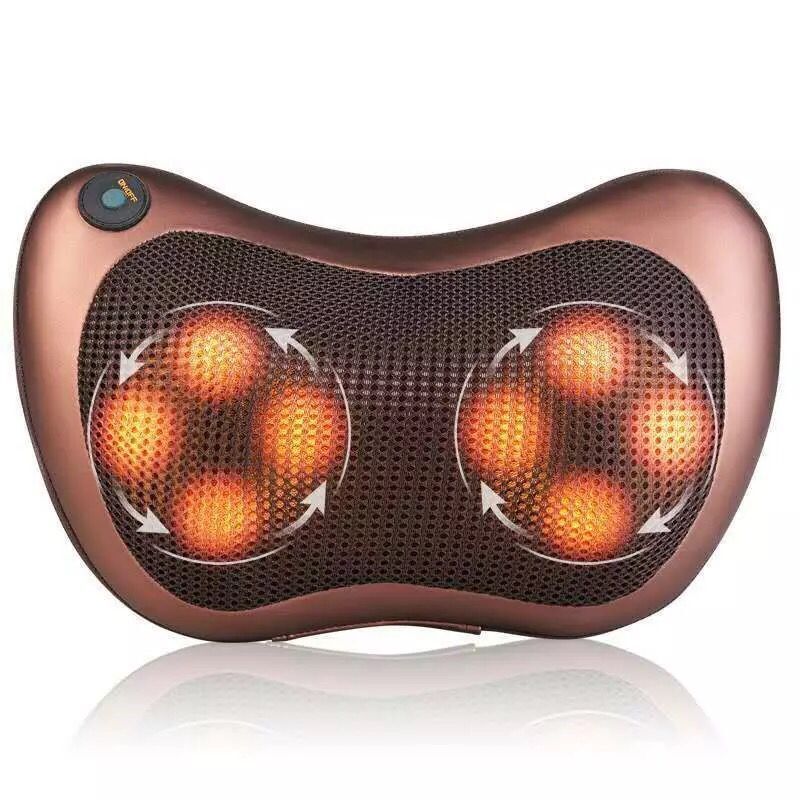 Neck Massager Home Car Neck Cervical Massage Electric Multifunctional Massage Pillow Waist Back Relaxation Device Angelwarriorfitness.com