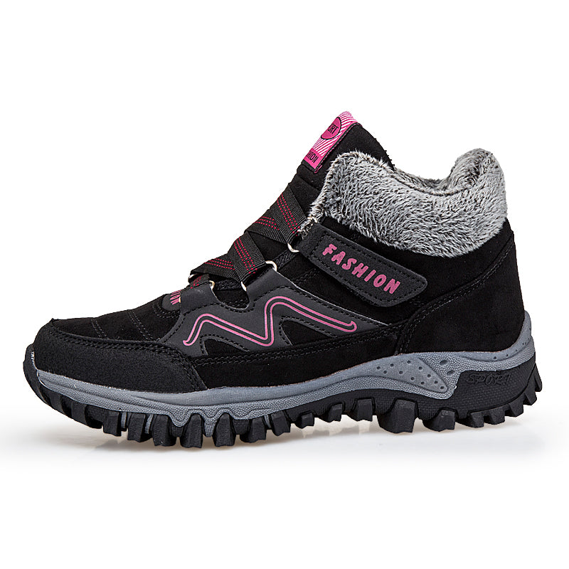 Outdoor Snow Plus Velvet Warm Women's Cotton Shoes Angelwarriorfitness.com