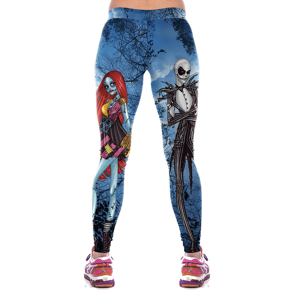 Nightmare Before Christmas Leggings Angelwarriorfitness.com