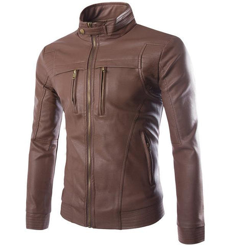 Striven Mens Leather Jacket Angelwarriorfitness.com