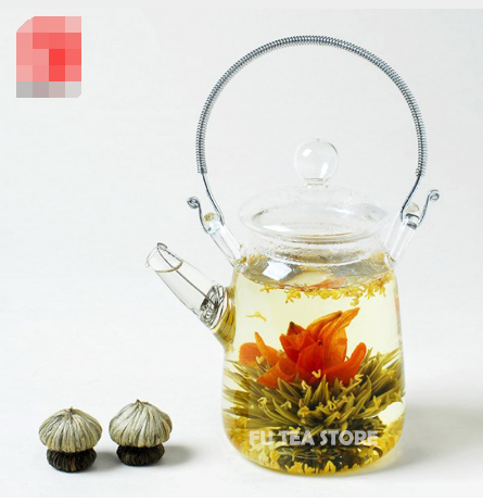 Handmade heat-resistant portable glass teapot Beam transparent heat-resistant glass teapot Angelwarriorfitness.com