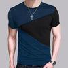 Round neck short sleeve t-shirt color matching Angelwarriorfitness.com