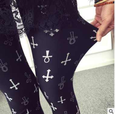 Printed Leggings polka dots Angelwarriorfitness.com