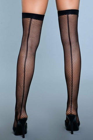 Fishnet Backseam Thigh Highs Angelwarriorfitness.com