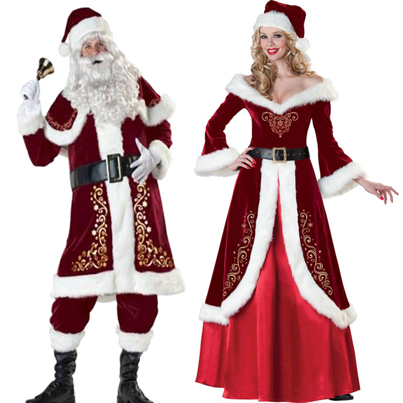 Santa couple costume Christmas dress Angelwarriorfitness.com