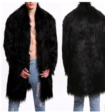Black Fur Doof Jacket Angelwarriorfitness.com
