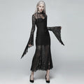 Gothic lace long sleeve dress Angelwarriorfitness.com
