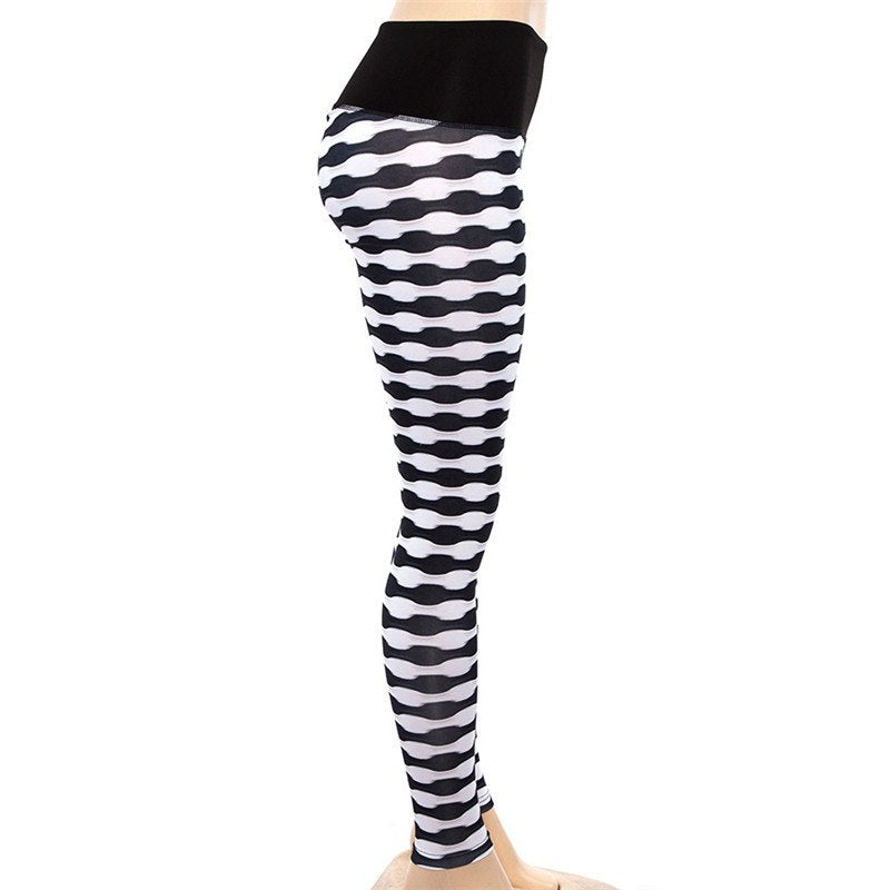 Leggings For Women 3 Colors Print High Waist Casual Sportwear Lift The Hips Leggings Angelwarriorfitness.com