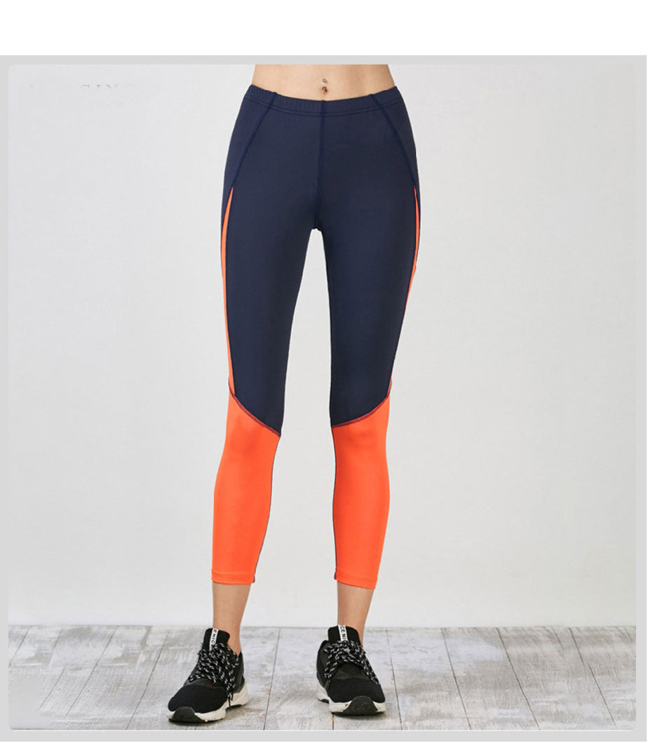 Contrast stitching yoga leggings Angelwarriorfitness.com