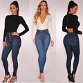 Autumn high selling ladies jeans waist sexy female skinny jean Angelwarriorfitness.com