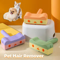 New Pet Hair Roller Remover Lint Brush 2-Way Dog Cat Comb Tool Convenient Cleaning Dog Cat Fur Brush Base Home Furniture Sofa Angelwarriorfitness.com