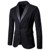 Basic Suit Neckline Color Matching Mens Fashion Jacket Angelwarriorfitness.com