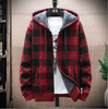 Men Plaid Color Blocking Plus Size Sweater Angelwarriorfitness.com