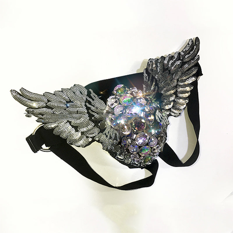 New Super Glitter Wings Sexy Costume Accessories Angelwarriorfitness.com