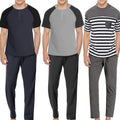Men's Loungewear Striped Suit Short-sleeved Trousers Angelwarriorfitness.com