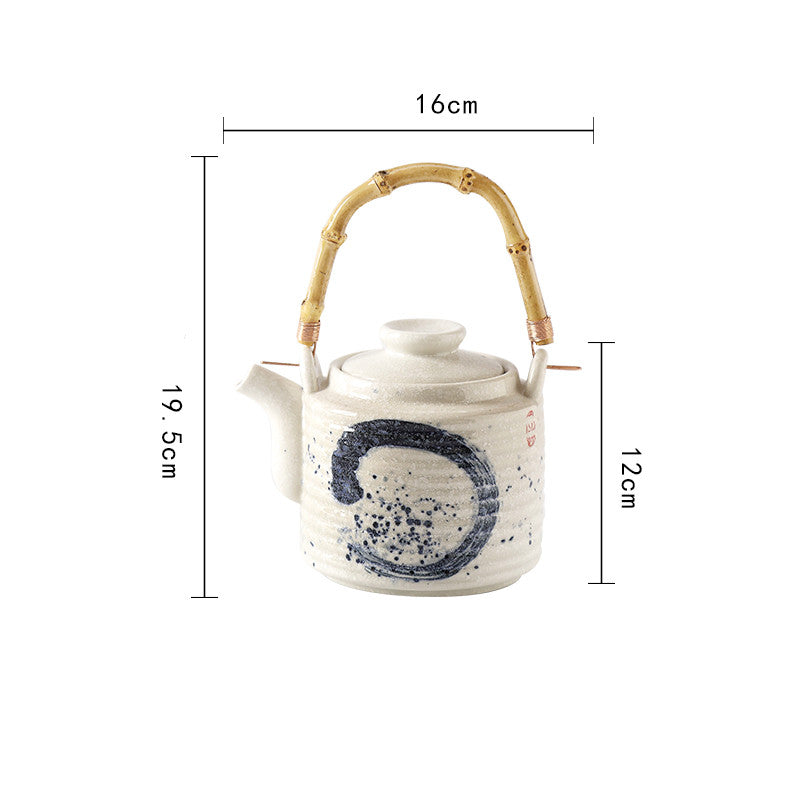 Japanese Retro Hand Painted Ceramic Teapot Angelwarriorfitness.com