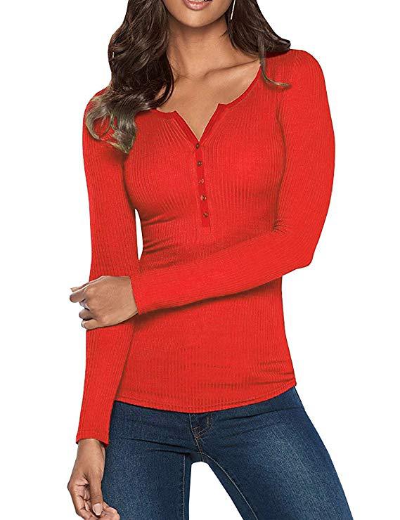 Slim Sexy Long-sleeved Multicolor Versatile Top Angelwarriorfitness.com