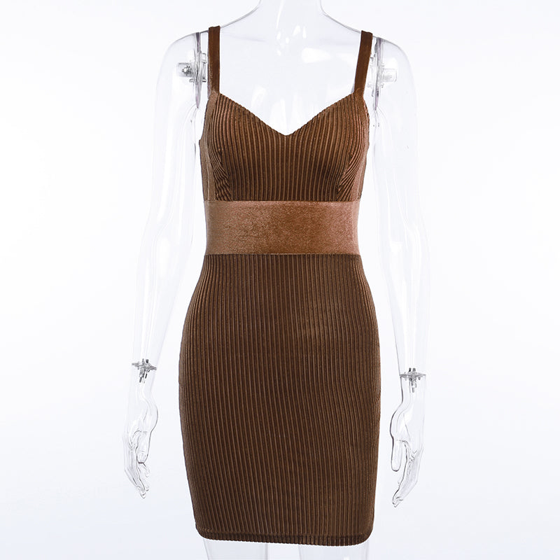 Strap stitching dress Angelwarriorfitness.com
