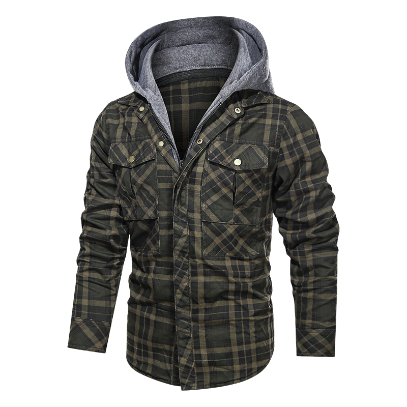 Men Warm Jacket Fleece Thick Autumn Winter Detachable Hoodies Jackets Men Slim Fit Men Clothing Angelwarriorfitness.com