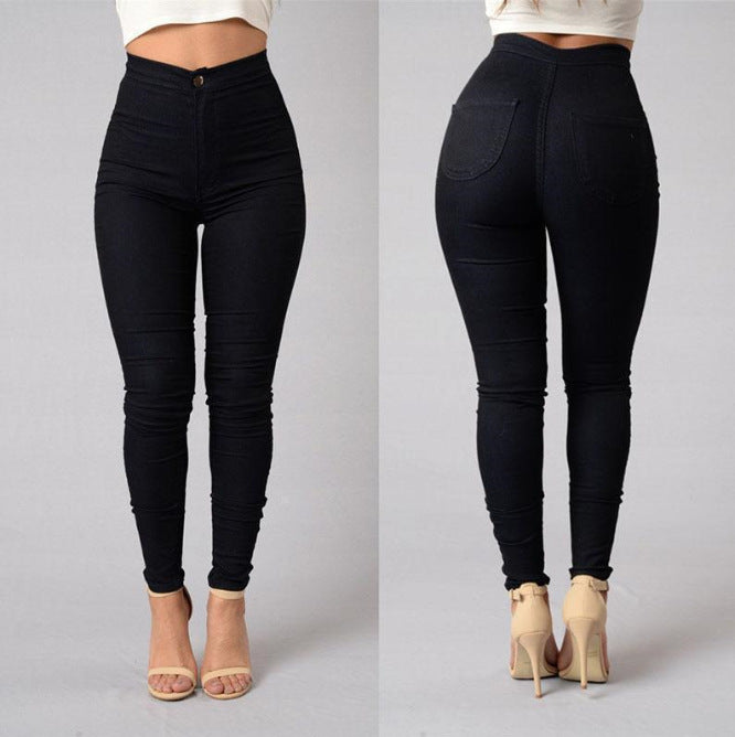 Ladies fashion slim casual stretch skinny jeans Angelwarriorfitness.com