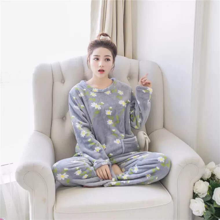 Coral fleece pajamas Angelwarriorfitness.com