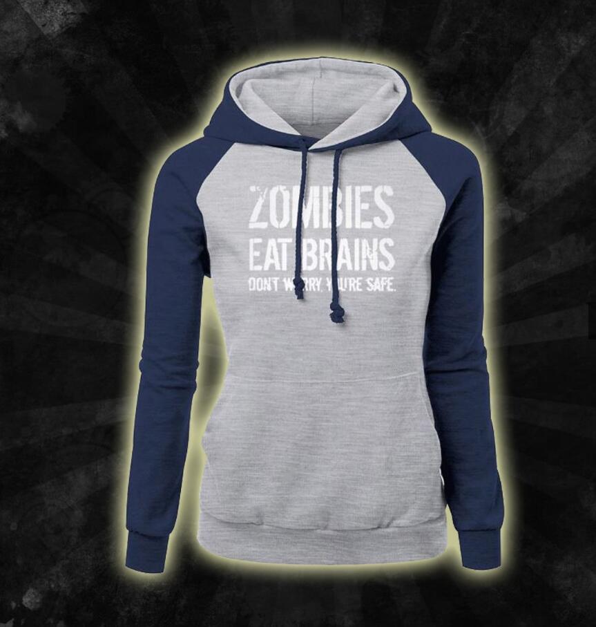Zombies Eat Brains Hoodies Angelwarriorfitness.com