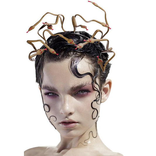 Medusa Snake Costume Headband Cosplay Dress-up Headpiece Halloween Angelwarriorfitness.com