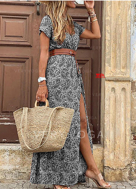 Boho paisley maxi dress Angelwarriorfitness.com