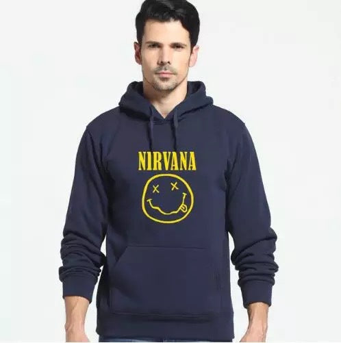 Funny smiley hooded men's sweater Angelwarriorfitness.com