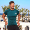 Muscle new men's cotton sports T-shirt Angelwarriorfitness.com
