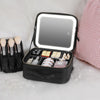 Smart LED Cosmetic Case With Mirror Cosmetic Bag Large Capacity Fashion Portable Storage Bag Travel Makeup Bags Angelwarriorfitness.com