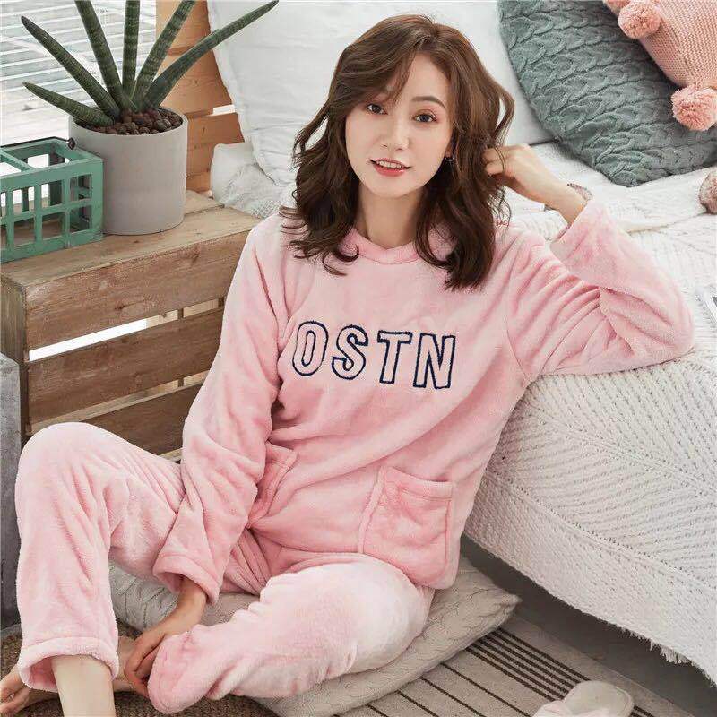 Coral fleece pajamas Angelwarriorfitness.com