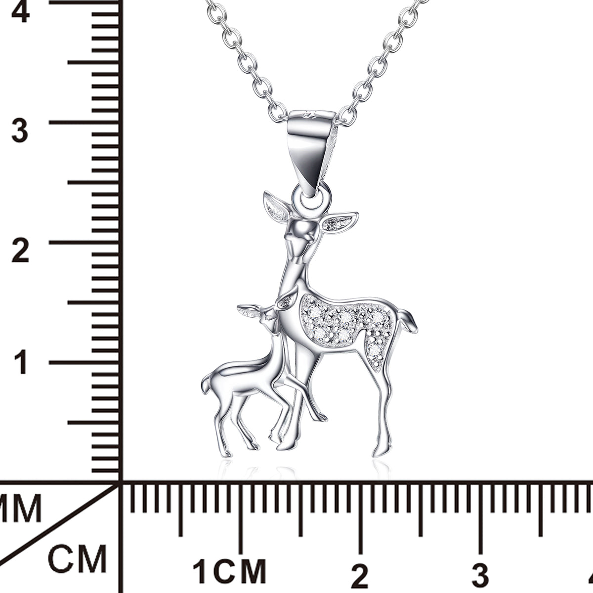 Fawn Pendant 925 Silver Necklace Angelwarriorfitness.com