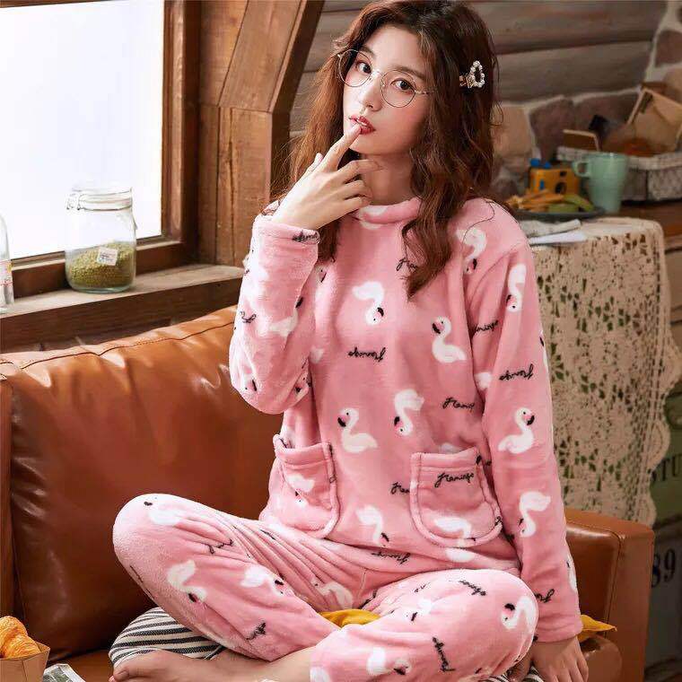 Coral fleece pajamas Angelwarriorfitness.com