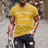 Men's Slim Round Neck Letter Print T-shirt Angelwarriorfitness.com
