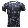 Camouflage training workout clothes tights quick-drying stretch short sleeves Angelwarriorfitness.com