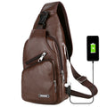 USB Portable Charging Chest Bag Messenger Bag Angelwarriorfitness.com
