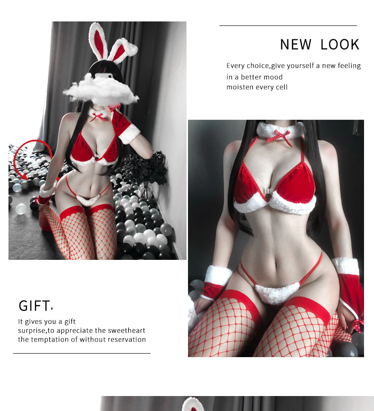 Erotic lingerie sexy Christmas uniform Christmas outfit Angelwarriorfitness.com