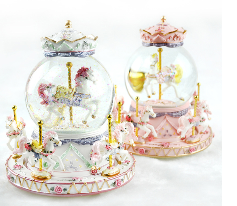 Crystal Music Box Carousel Creative Gifts For Valentine's Day Angelwarriorfitness.com