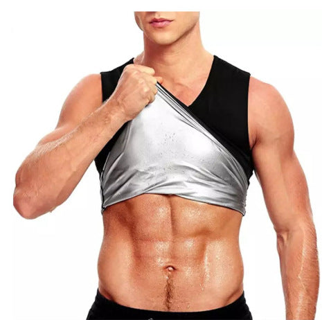 Maximize Your Workout with the Men's Sauna Effect Fitness Sweat Body Shaper Vest and Heat Trapping Shirt Angelwarriorfitness.com