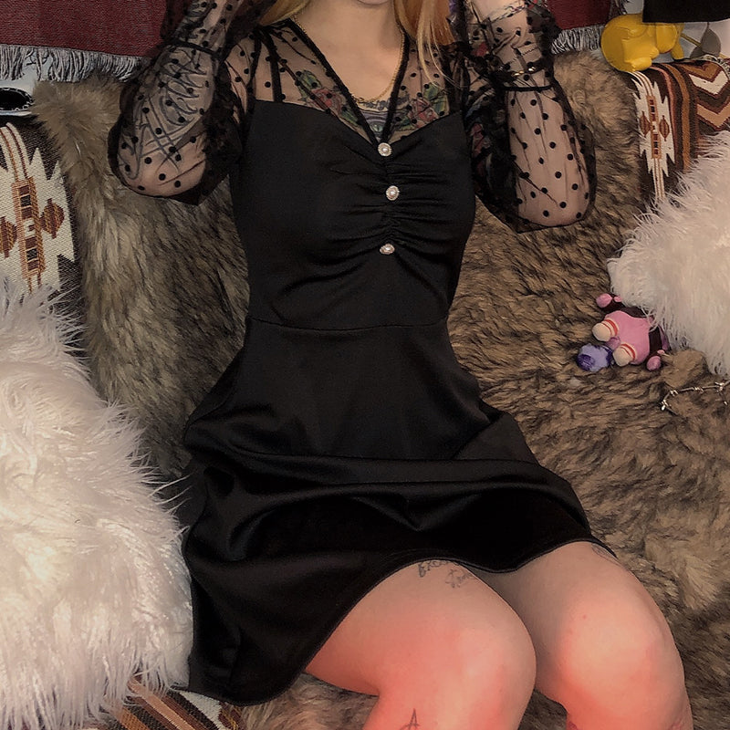 Vintage temperament dress Angelwarriorfitness.com