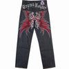 Loose Straight Skateboard Pants Embroidered Hip-hop Hip-hop Jeans Angelwarriorfitness.com