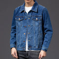 Mens Fashion Slim Fit Denim Jacket Top Angelwarriorfitness.com