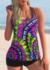 Women's Tankini Belly Split Large Size Swimsuit Angelwarriorfitness.com