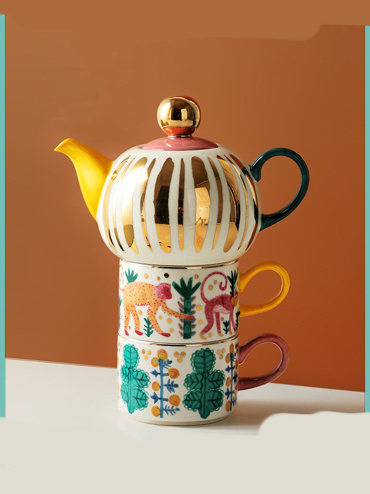 Housewife Teapot Tea Household Cup Set Angelwarriorfitness.com